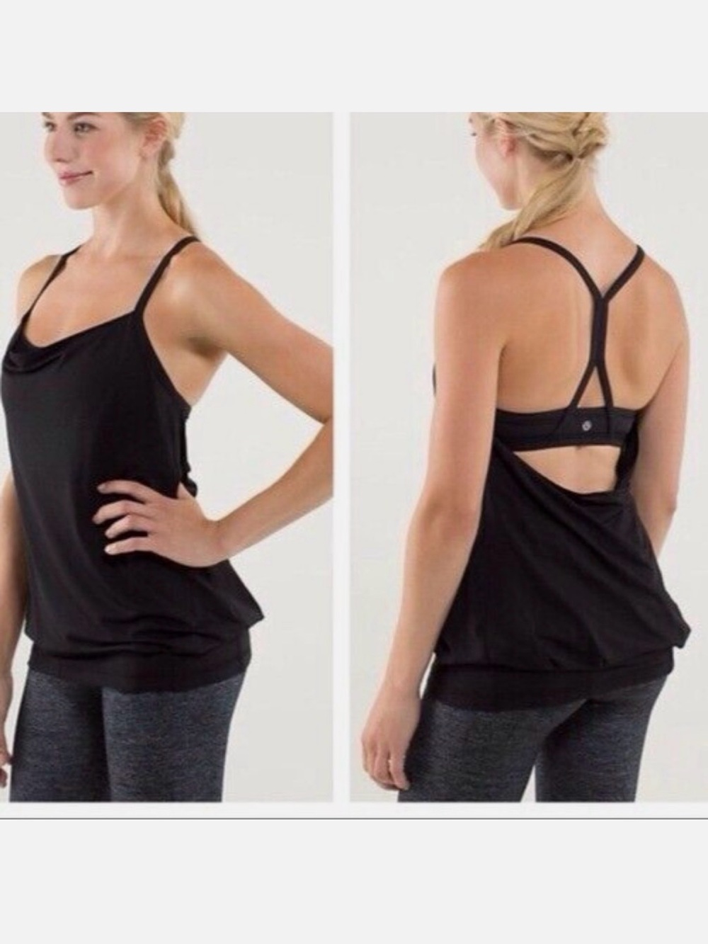 Lululemon CYB Black Tank With Built In Bra